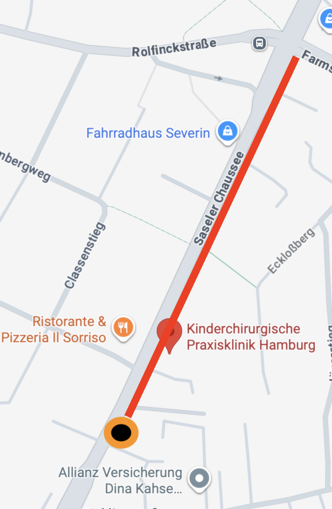 Karte der Baustelle